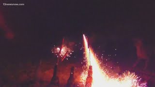 Reporting illegal fireworks in Virginia Beach