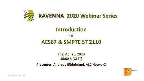 Introduction To AES67 & SMPTE ST 2110