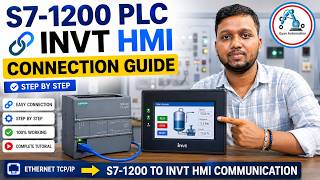 S7 1200 PLC connection with Invt Hmi .Other vendor plc to other vendor HMI Communication.