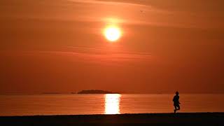 Burrow Beach Sutton Sunrise over Irelands Eye on 13.04.2020 with Nature Introductions.