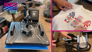 Unboxing VEVOR Heat Press Machine 12x15 Inch 5 in 1 Sublimation Transfer Printer : Good Tech Cheap