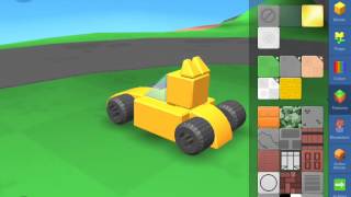 [Blocksworld HD] How to make a car