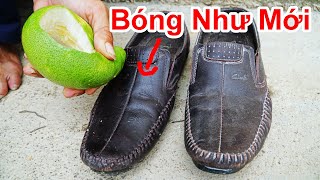 Cách làm sạch giày da bóng nhanh chóng