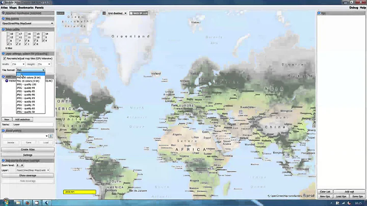 Howto create offline raster maps for the Vectorial Map app