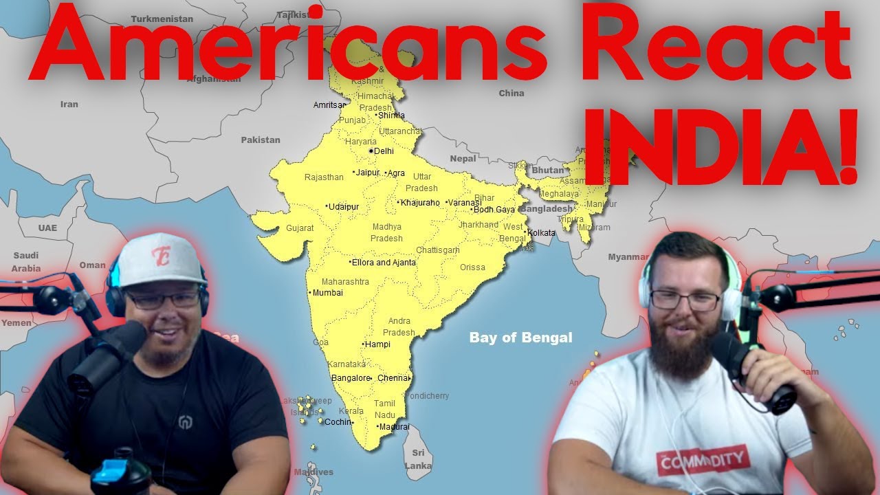 Americans React to India | Geography Now !