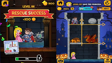 RESCUE HERO all level solution/ Gameplay android /Gameplay IOS mobile game /Rescue hero 2021 part 1
