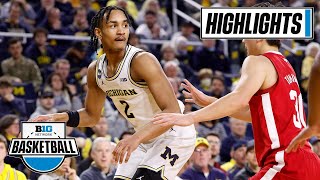 Nebraska at Michigan | Highlights | Big Ten Men's Basketball | Feb. 8, 2023