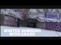 WINTER GRAFFITI BOMBING FOR CREW WITH CHASE ON ICED LAKE(with @Mtkcrew )