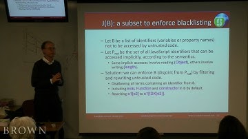 Safety on the Wild and Wooly World-Wide Web: Sandboxing Untrusted JavaScript (4/6)