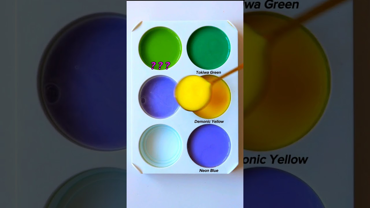 "Tokiwa Green 💚 + Yellow 💛 | Where Earth Meets Sunshine — A Color Blend That Breathes Life!" 