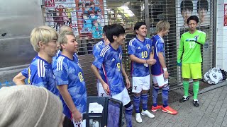 歓喜W杯サッカー日本代表？渋谷に降臨（2022.12.2）