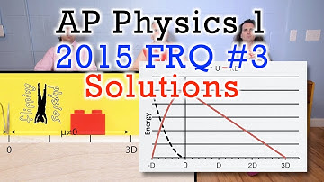 2015 #3 Free Response Question - AP Physics 1 - Exam Solution
