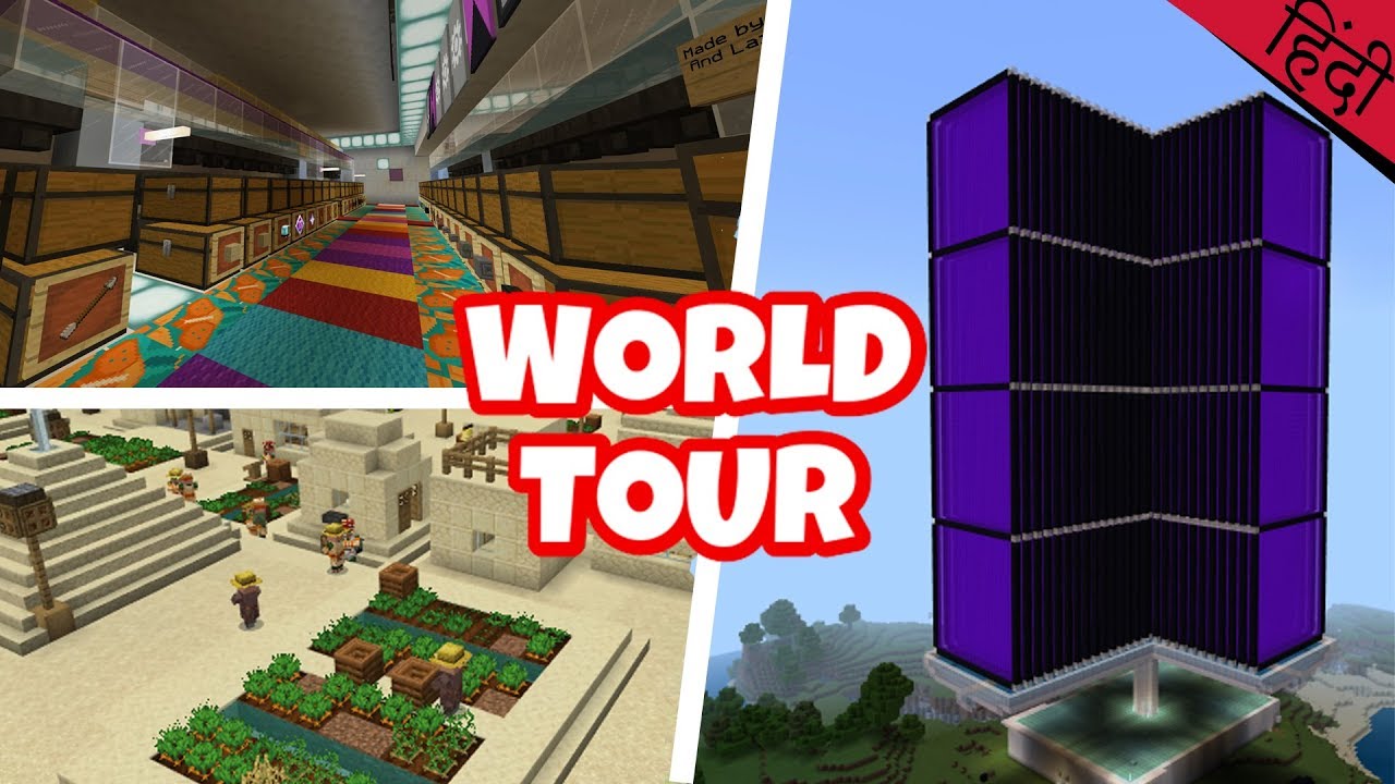 My Minecraft Survival World Tour | Minecraft India (Hindi) - YouTube