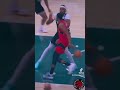 RJ Barrett goes behind-the-back to Jakob Poeltl for the bucket #nba #torontoraptors #rjbarrett