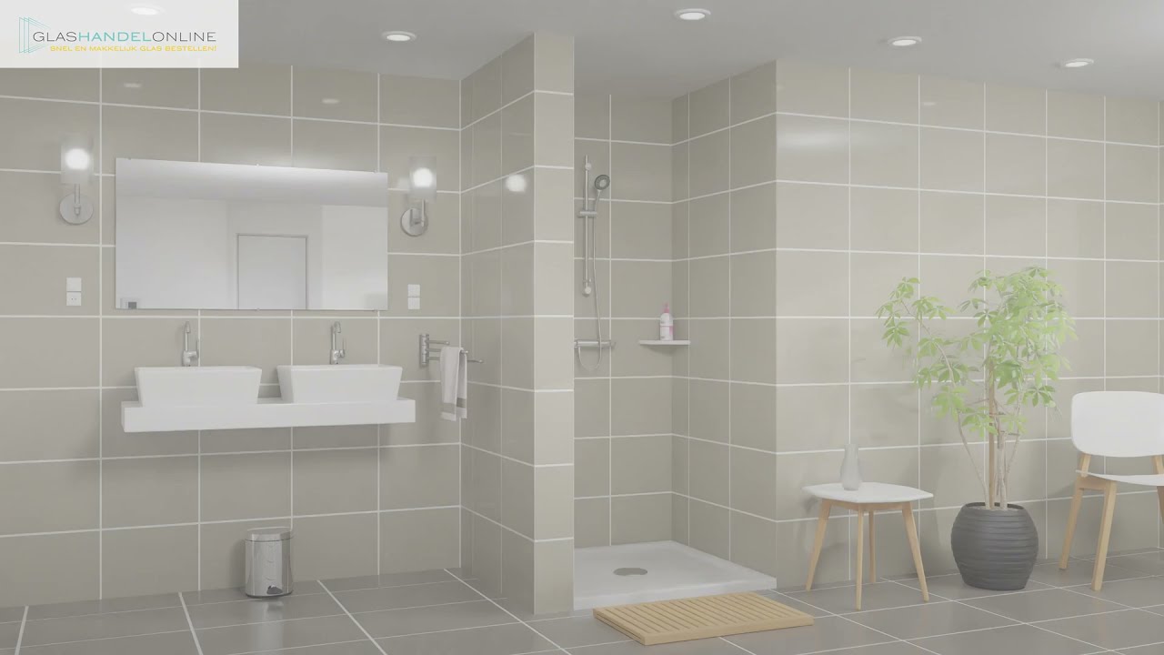 Hoe kun je een glazen douchedeur inmeten?