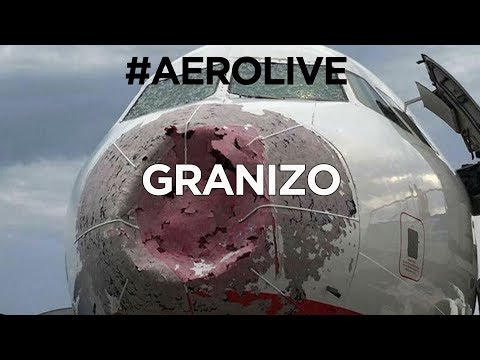 AVIÃO ATINGIDO POR GRANIZOS #AeroLive