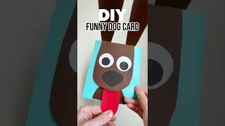 DIY Pull-Tongue Dog Card 🐶 | Funny and Easy Craft for All Ages!