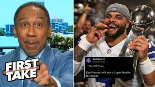 FIRST TAKE | "It's Now or Never for Dak Prescott!" - Stephen A. on Cowboys' Super Bowl drought
