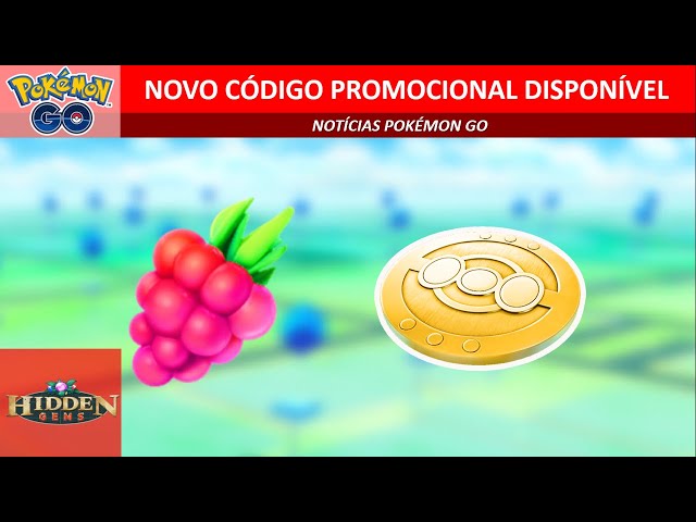 ◓ Pokémon GO: Código Promocional disponível com itens gratuitos, corre que  pode ser por tempo limitado!