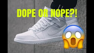 jordan 1 mid triple white patent swoosh