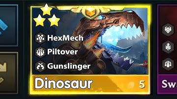 5-Cost Dinosaur 3-Star⭐⭐⭐1v9! | TFT Set 16