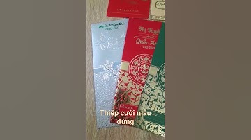 Thiệp cưới mẫu đứng #wedding #shorts #print