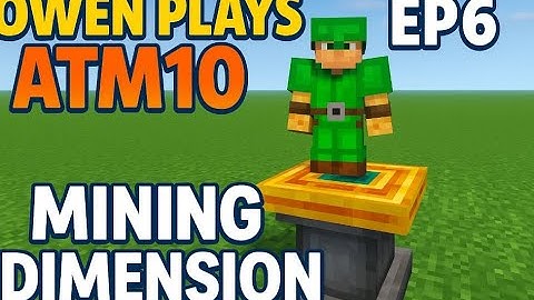 All the Mods 10 (ATM10) EP6| AUTOMATE mining in the MINING DIMENSION! RFTools Builder Quarry