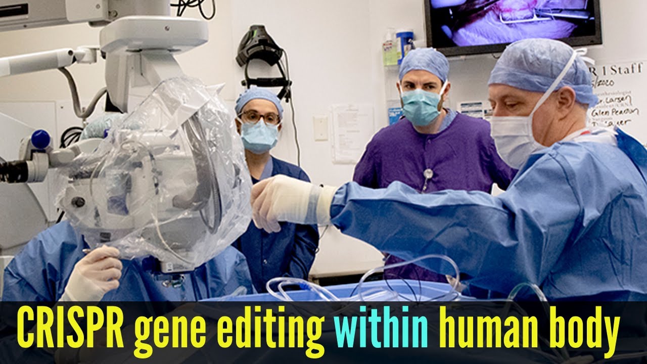 Doctors perform first-ever CRISPR gene editing within human body - YouTube