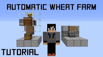 How to Build a SIMPLE Automatic Wheat Farm Minecraft 1.15+
