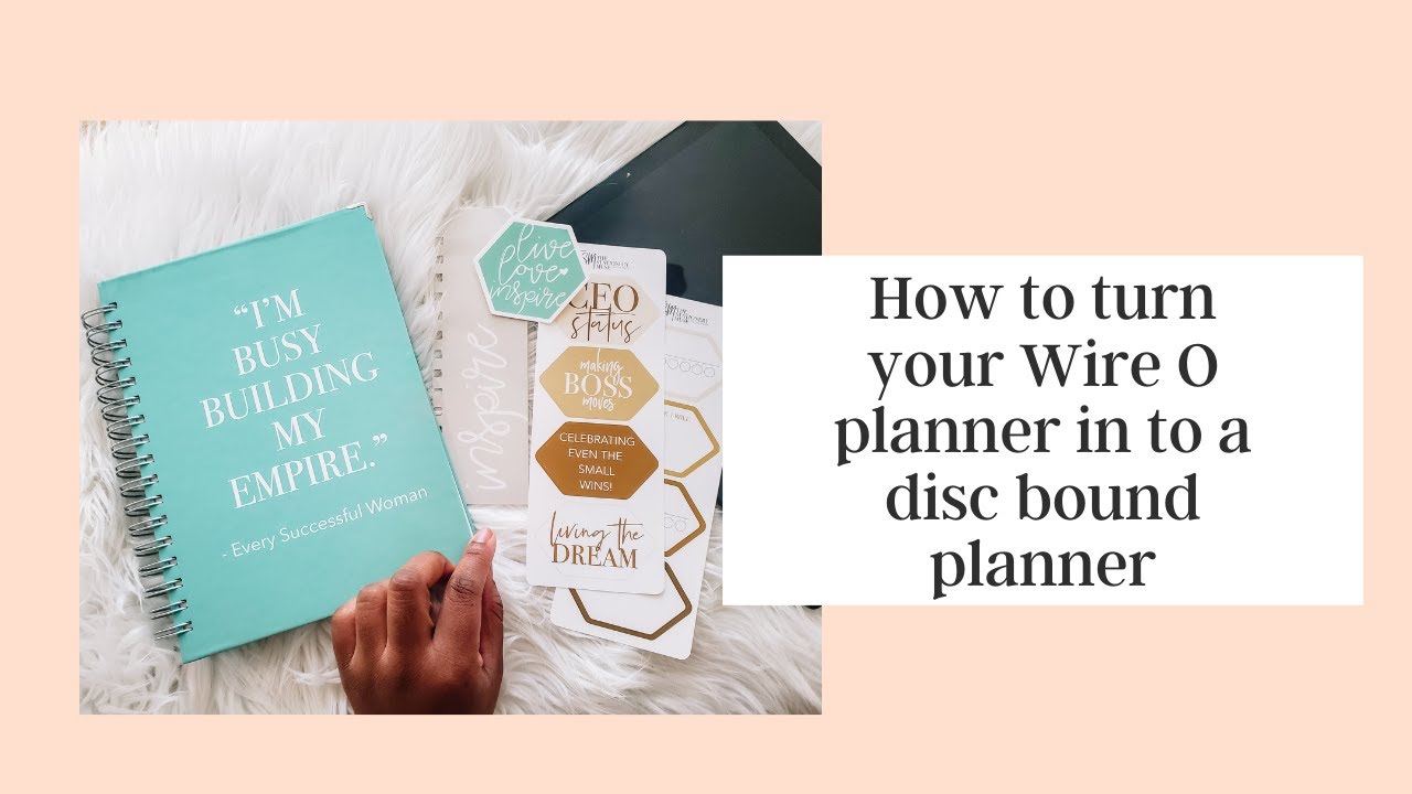 How to turn your Wire O planner into a disc bound planner