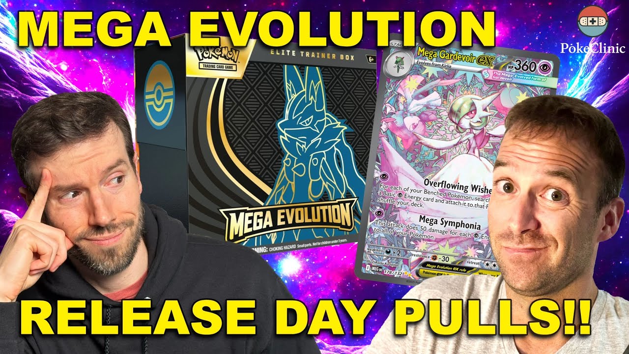 MEGA EVOLUTION RELEASE DAY! Lucario ETB + Hanger Backs with PokePete | HUGE Mega Gardevoir EX Pull!!