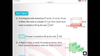 Volume and Capacity Grade 6 Word Problems