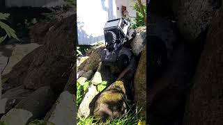 up the shortcut, Unimog Rockcrawling, RC rock crawling Scx24 Unimog #scx24  #rccar #crawler #axial
