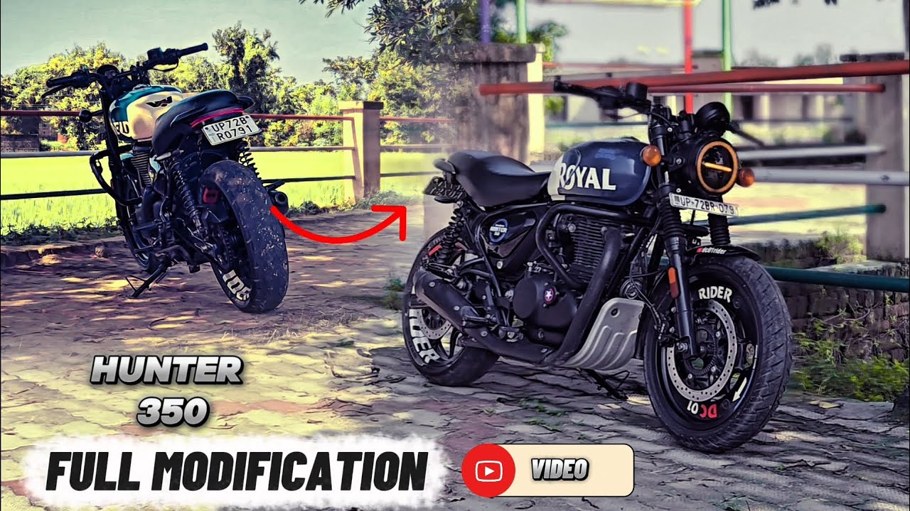 Hunter 350 [ FULL MODIFICATION] #dc01rider - YouTube