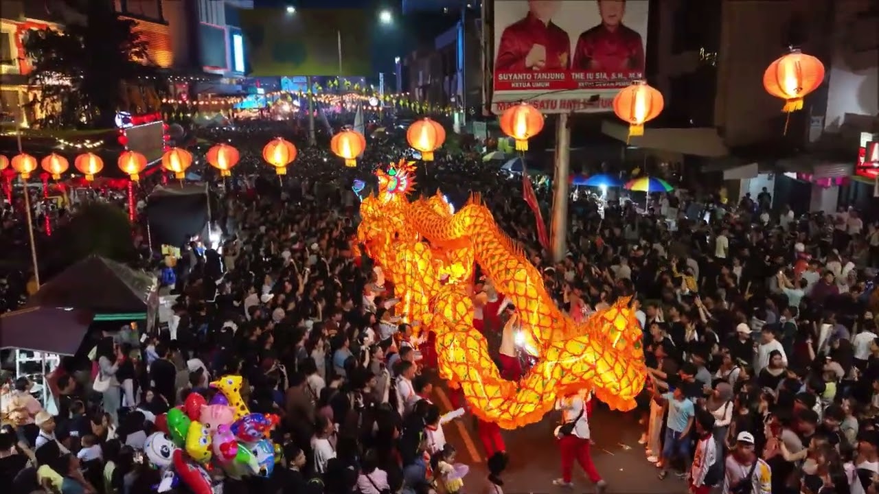 cap go meh malam puncak 2026 di pontianak. footage dengan mini 5 pro diturunkan jadi 1080p 60