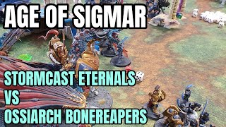 Warhammer Age of Sigmar Battle Report - Stormcast Eternals vs Ossiarch Bonereapers