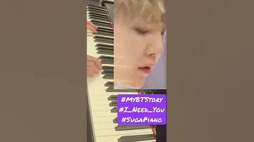 BTS Piano I Need You Suga Piano Short MyBTStory Sugabts INeedU Btspiano CFPMusicalBlog 