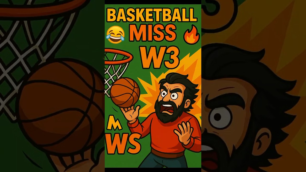 Basketball Missed Shot 😂 | W3 Style Fail Moment!