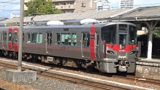 【4K】JR呉線　快速安芸路ライナー227系電車　ﾋﾛA48編成　向洋駅通過