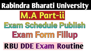RBU DDE✔️Exam Routine & Exam form Fillup New Update| Exam Schedule Publish & Exam fee Submission..