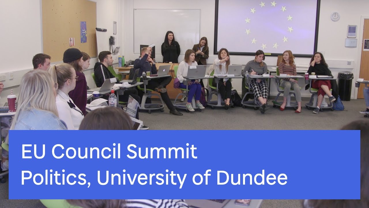 EU Council Summit at the University of Dundee - YouTube