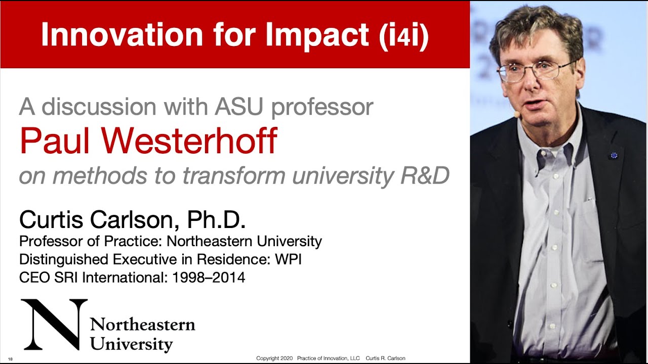 Innovation for Impact, Curt Carlson;  How just 3 i4i concepts can greatly improve R&D and its impact