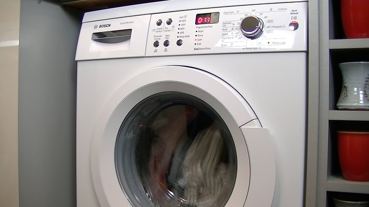 Bosch Serie | 6 Waq283S1Gb Automatic Washing Machine Review & Demonstration  - Youtube