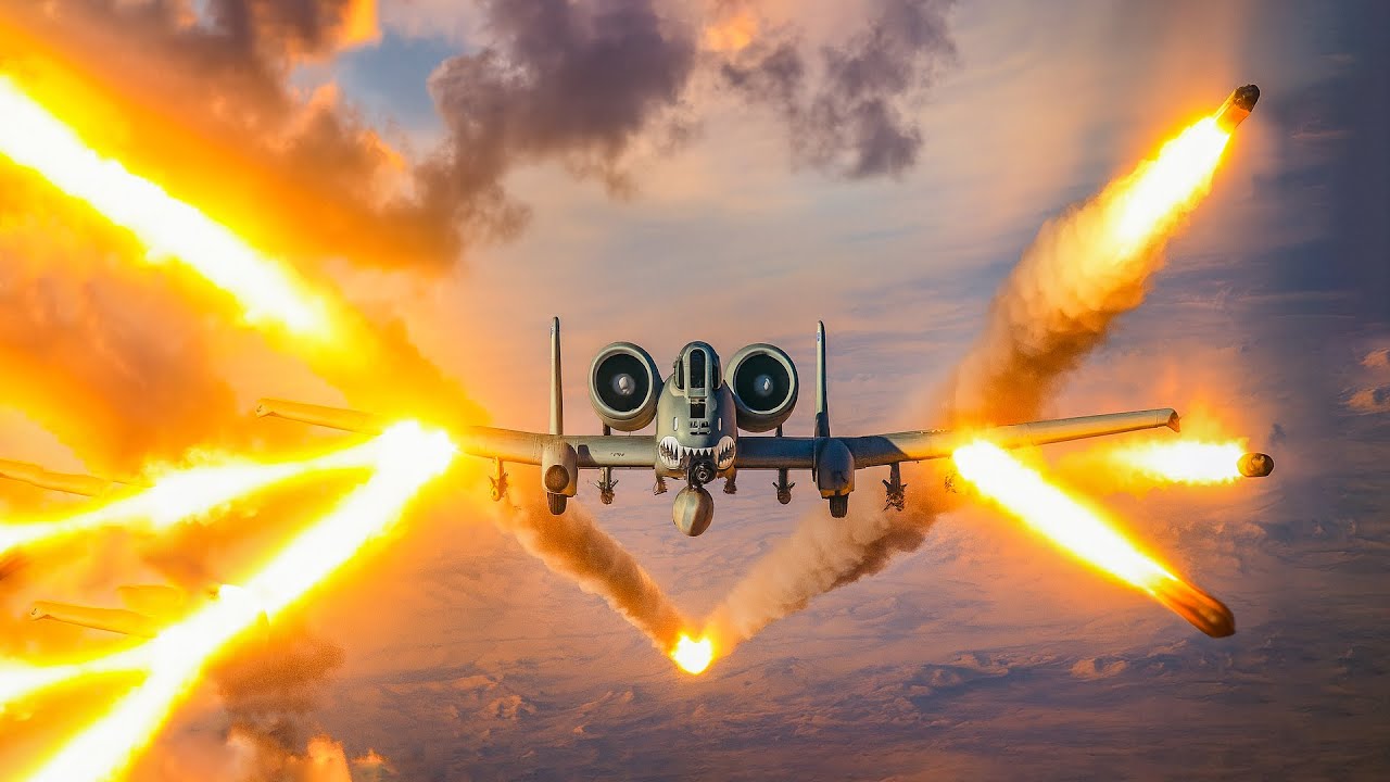 US A-10 Thunderbolt Pilots’ Extreme Precision Bombing Run
