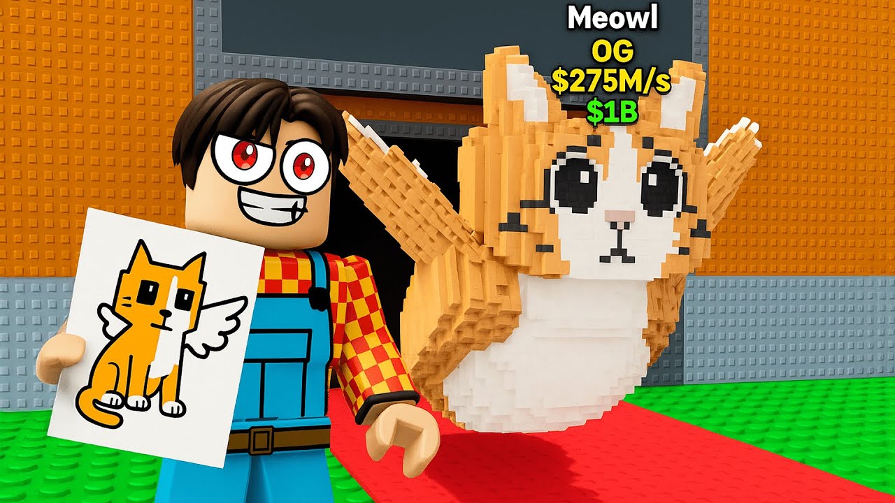 SE PENSI ad un BRAINROT lo RUBI in ROBLOX STEAL A BRAINROT