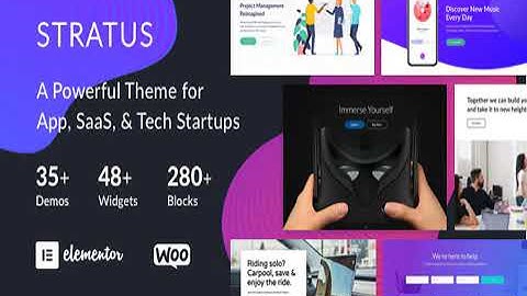 App, SaaS & Software Startup Tech Theme - Stratus Full Activated 2021