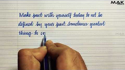 Write beautiful and neat sharp edge cursive handwriting | Sharp edge handwriting style