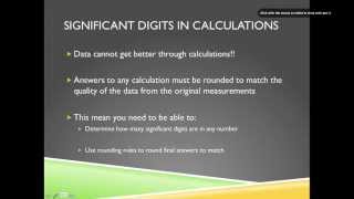 Significant Digits - Calculations