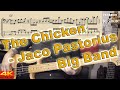 Jaco Pastorius Big Band - The Chicken [BASS COVER] - with notation and tabs