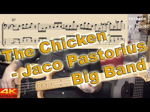 Jaco Pastorius Big Band The Chicken BASS COVER With Notation And Tabs